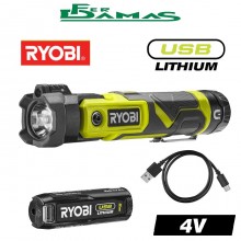 TORCIA LED ORIENTABILE MAGNETICA 4V. RYOBI ART. RLP4-120G